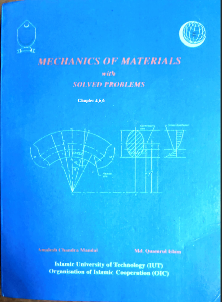 Mechanics of Materials with Solved Problems (Chapter - 4,5,6) by Amalesh Chandra Mandal & Md. Quamrul Islam pdf