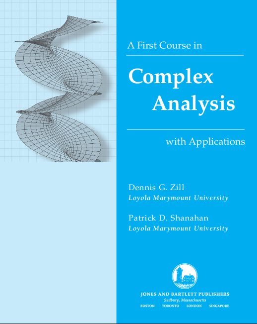 A First Course in Complex Analysis with Applications by Zill & Shanahan pdf