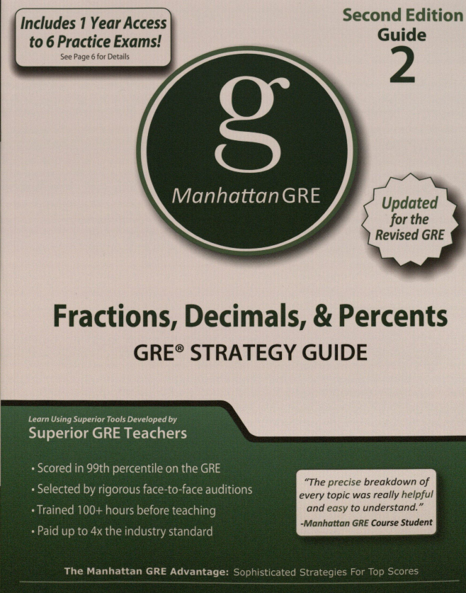 Manhattan GRE 2 Fraction, Decimal, & Percents 2nd Edition pdf