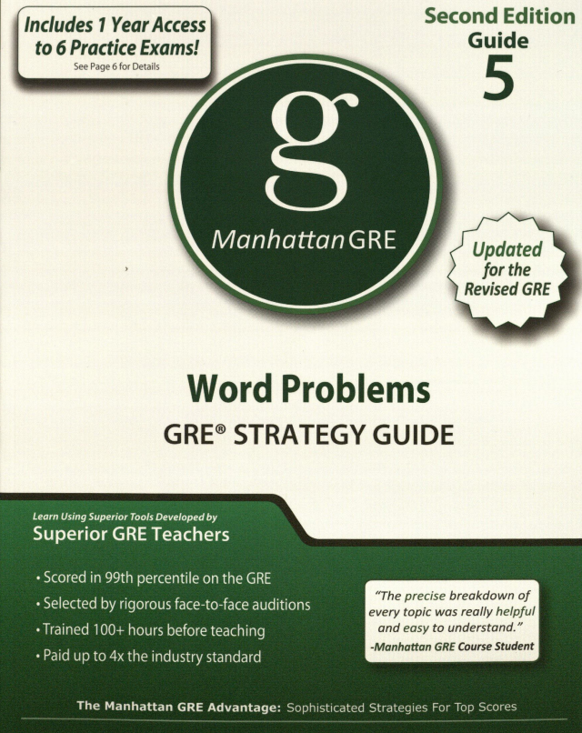 Manhattan GRE 5 Word Problems 2nd Edition pdf