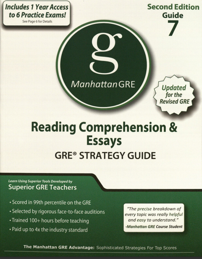 Manhattan GRE 7 Read Comprehension and Essays 2nd Edition pdf